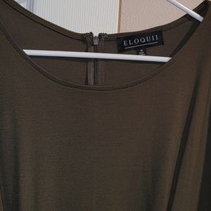 Army green work dress